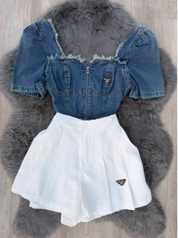 Top princesa jean prada
