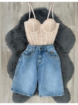 Corset luciana encaje beige...