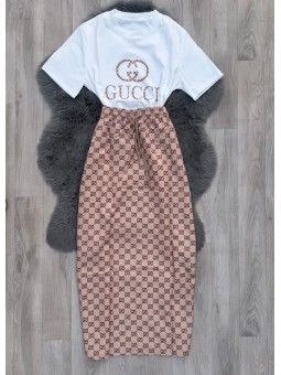 conjunto genesis beige gucci