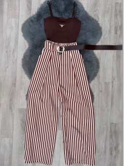 Body capri marrón prada