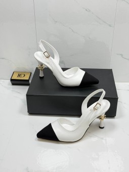 Tacones carlota blanco chanel