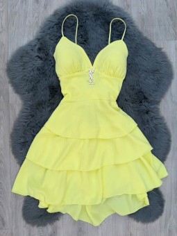 Vestido monica amarillo ysl