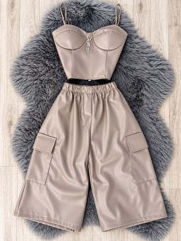 Conjunto nina gris ysl