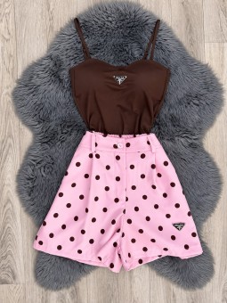 Body capri marrón prada