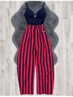 Pantalón selena rojo prada