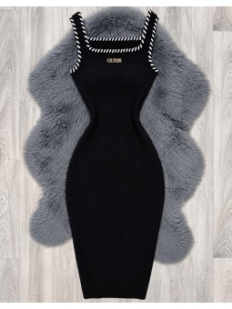 Vestido cebra negro guess