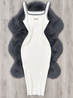 Vestido cebra blanco guess