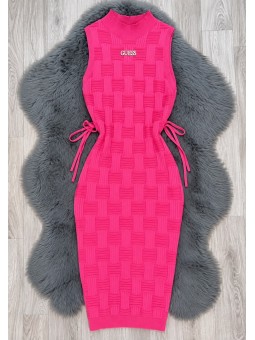 Vestido teji fucsia guess