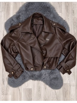 Chaqueta carmín marrón dior