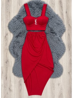 Conjunto gigi rojo ysl