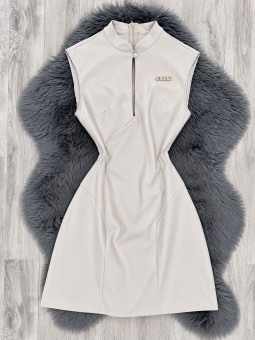 Vestido cleo beige gucci
