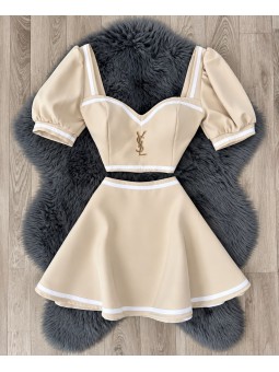 Conjunto aurora beige ysl