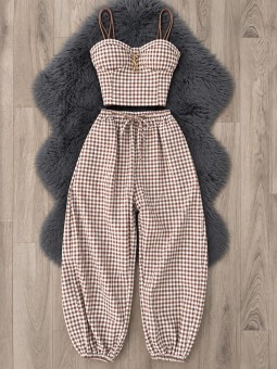 Conjunto leny marrón ysl