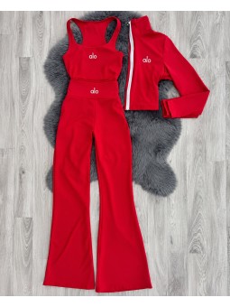 Conjunto aura 3 piezas rojo...