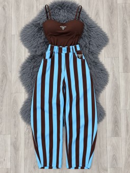 Body capri marrón prada