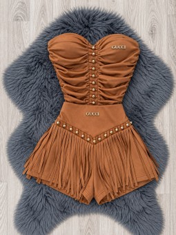 Conjunto mulan marrón gucci