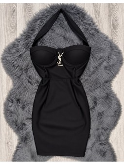 Vestido raquel negro ysl