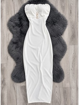 Vestido loren blanco ysl