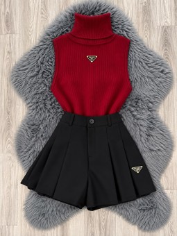 Short elena negro prada