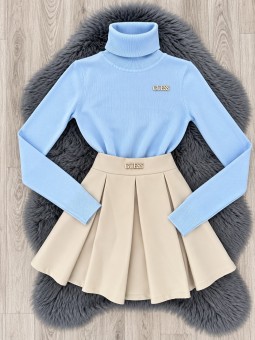 Falda short mily beige guess
