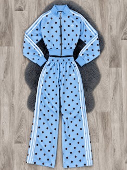 Conjunto mocca azul adidas