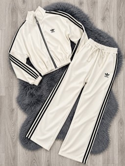 Conjunto adidas blanco poli...