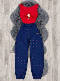 Pantalón cassidy azul prada