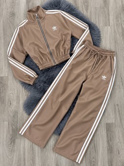 Conjunto poli piel beige...