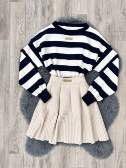 Jersey rayas blanco guess