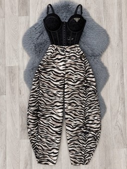 Pantalón cebra prada