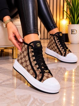 Botines karina negro gucci