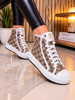 Botines karina blanco gucci