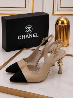 Tacones carlota beige chanel