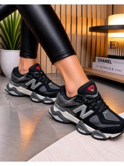 Deportivas NB gris y negro