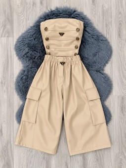 Conjunto botones beige prada